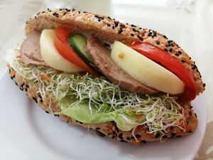 veggie sub at Loving Hut 愛家 in Jian