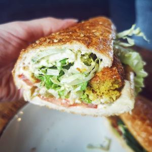 Falafel Baguette at Captain Baguette in Aachen