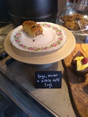 Vegan rolls at Two Suns Coffee in Marple