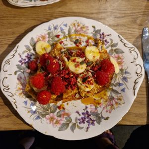 Peanut butter toast at Two Suns Coffee in Marple