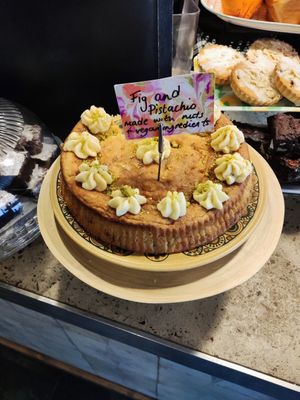 Vegan cake at Two Suns Coffee in Marple