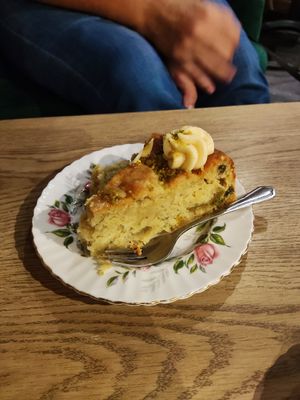 Vegan fig cake at Two Suns Coffee in Marple