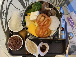 Lemongrass hot pot   at Loving Hut 愛家好朋友素食屋 in Penghu