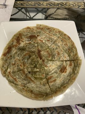 scallion pancakes   at Loving Hut 愛家好朋友素食屋 in Penghu