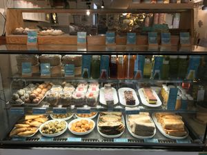 Display case at Buddha-Full - Lonsdale in North Vancouver