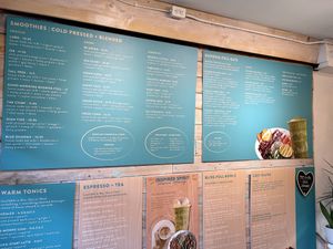 Great cafe menu! at Buddha-Full - Lonsdale in North Vancouver