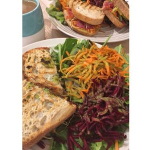 The Grounded Grilld Sandwich at Buddha-Full - Lonsdale in North Vancouver