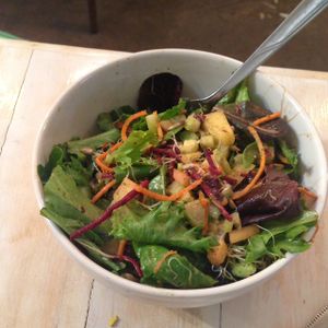Rainbow salad at Buddha-Full - Lonsdale in North Vancouver