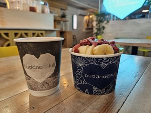 Dig Deep Tonic and Berry Bliss Acai Bowl at Buddha-Full - Lonsdale in North Vancouver