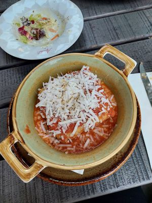 Veganes Moussaka at Apostel's in Munich