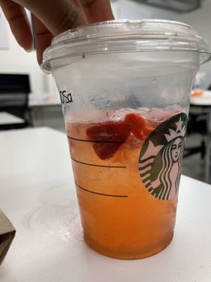 strawberry açai refresher at Starbucks in Watford