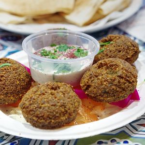 Falafel at Taza in Town in Edinburgh