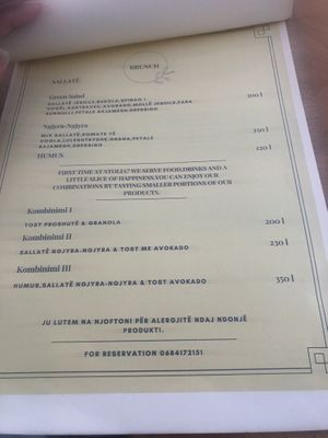 You can make reservations  at Stolia in Shkoder