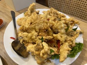 Buttered cream mushrooms 6/10  at Nature Vegetarian Restaurant 大自然美蔬食馆 in Batam