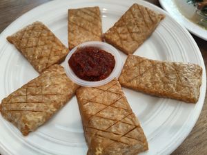 tempe goreng sambal terasi at Nature Vegetarian Restaurant 大自然美蔬食馆 in Batam