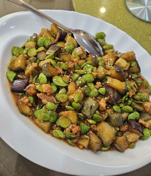 Eggplant ~ 12/11/23 at Nature Vegetarian Restaurant 大自然美蔬食馆 in Batam