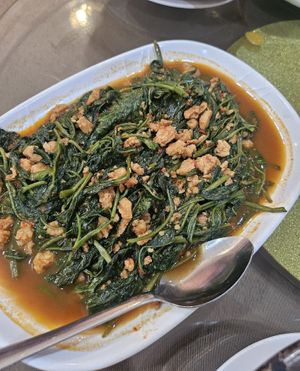 Sambal Kang Kong ~ 12/11/23 at Nature Vegetarian Restaurant 大自然美蔬食馆 in Batam