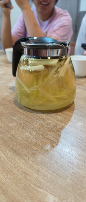 Lemon grass water at Nature Vegetarian Restaurant 大自然美蔬食馆 in Batam