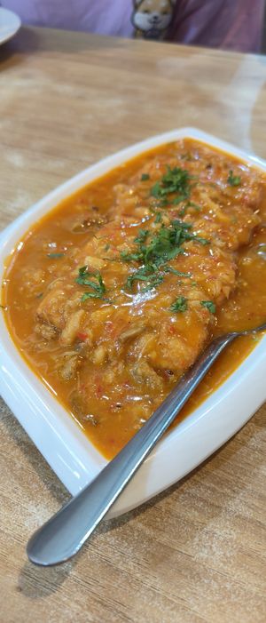 Tofu with chaipo at Nature Vegetarian Restaurant 大自然美蔬食馆 in Batam