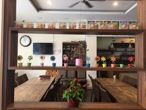 Beautiful Decor at Nature Vegetarian Restaurant 大自然美蔬食馆 in Batam