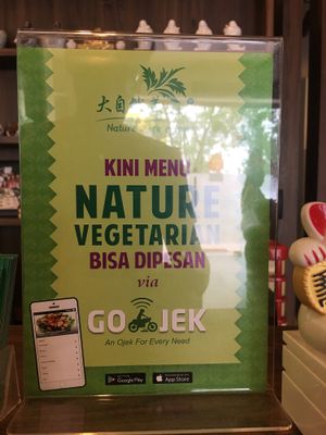 Reachable via GoJek at Nature Vegetarian Restaurant 大自然美蔬食馆 in Batam
