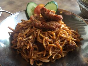Mee Goreng at Nature Vegetarian Restaurant 大自然美蔬食馆 in Batam