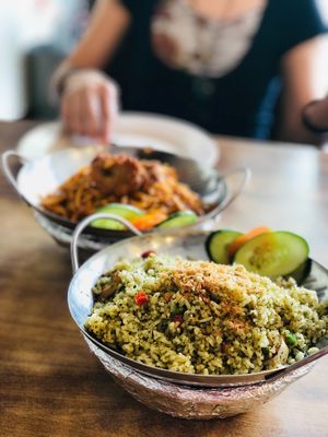 Toona Fried Rice at Nature Vegetarian Restaurant 大自然美蔬食馆 in Batam