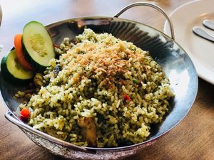 Toona Fried Rice at Nature Vegetarian Restaurant 大自然美蔬食馆 in Batam