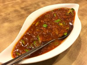 Samba petai at Nature Vegetarian Restaurant 大自然美蔬食馆 in Batam