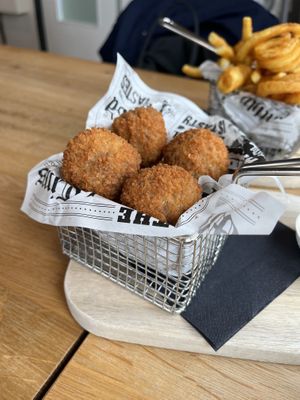 Vegan bitterballen   at Strandpaviljoen Ballum in Ameland