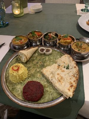 Vegan Thali   at Masala Art in Podgorica