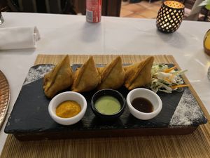 Samosas  at Masala Art in Podgorica