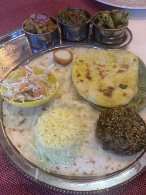 Veggie thali  at Masala Art in Podgorica