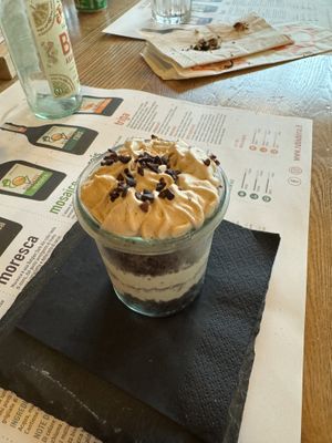 Vegan coconut chocolate cream  at Rubiu in Santantioco