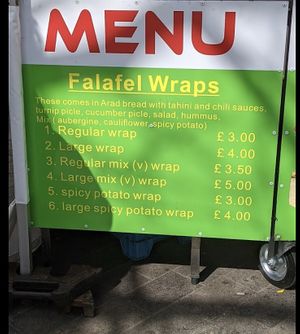 Very respectful prices 🥙🌱💚 at Sara Falafel  in West London
