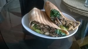 Wraps at Hendersons in Edinburgh
