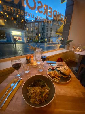 View at Hendersons in Edinburgh