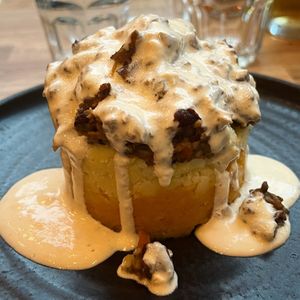 Has to be the Haggis. Why not... at Hendersons in Edinburgh