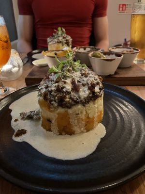 Haggis, neeps and tatties  at Hendersons in Edinburgh