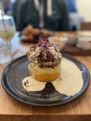 Haggis at Hendersons in Edinburgh