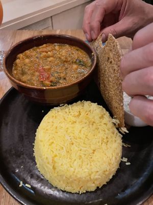 Curry  at Hendersons in Edinburgh