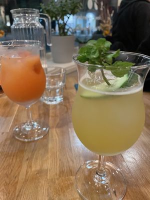 Mocktails  at Hendersons in Edinburgh