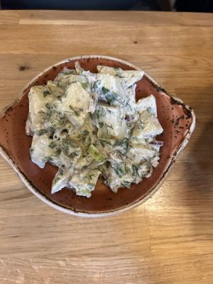 Potato salad  at Hendersons in Edinburgh