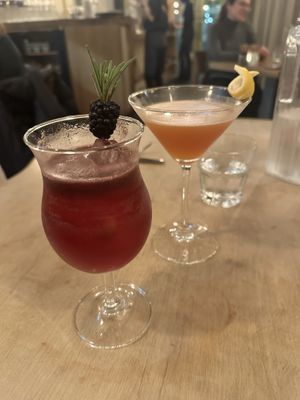 Delicious cocktails  at Hendersons in Edinburgh