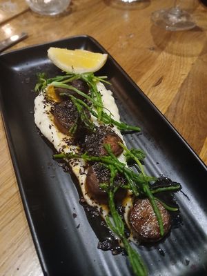 King Oyster Mushroom Scallops at Hendersons in Edinburgh