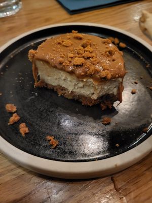 biscoff cheesecake at Hendersons in Edinburgh