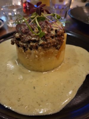 vegan haggis at Hendersons in Edinburgh
