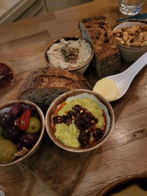 all nibbles at Hendersons in Edinburgh