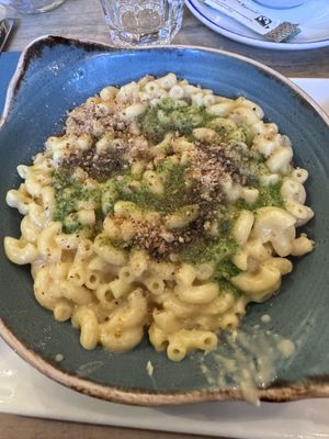 Mac cheese   at Hendersons in Edinburgh