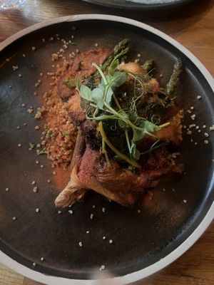 lions mane mushroom dish  at Hendersons in Edinburgh